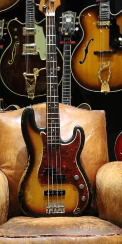 Fender PJ Precision Jazz Bass Sunburst de 1965