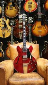 Gibson ES 355 T en rare configuration mono originale ! Cherry red de 1966