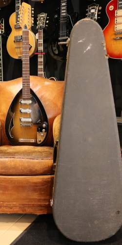 Vox Mark XII "Teardrop" 12-String Thinline 2-Tone Sunburst Flame Top Made in Italy des 1960's