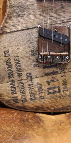 Justin Johnson Telecaster Jim Beam Whiskey Barrel Guitar Tank 224
