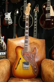 Fender Esquire Thinline Custom Built by Fred Stuart for Pete Anderson Sunburst de 1993