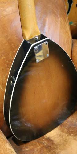 Vox Mark XII "Teardrop" 12-String Thinline 2-Tone Sunburst Flame Top Made in Italy des 1960's