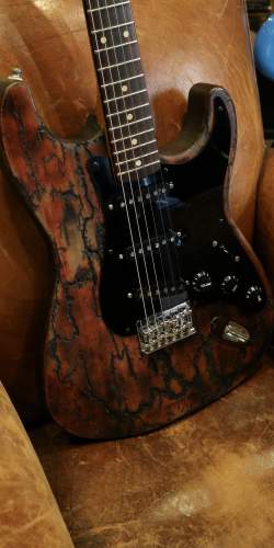 Proto Stratocaster Fractal Burned Body 2020