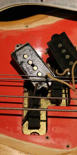 Fender Precision Bass Fiesta Red (Refin) de 1962