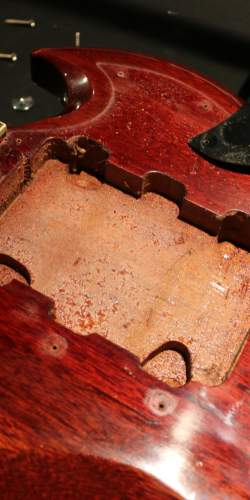 Gibson SG Standard "Large Guard" Maestro Vibrola Cherry Red de 1968