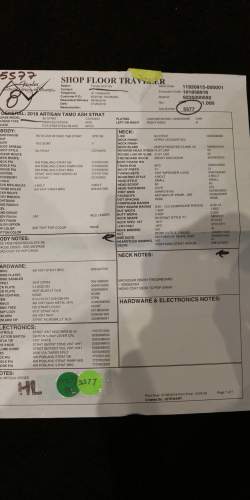 Fender Custom Shop Artisan Tamo Ash Stratocaster de 2018