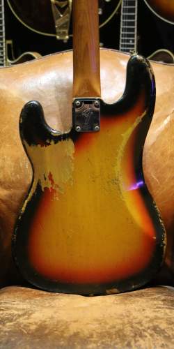 Fender PJ Precision Jazz Bass Sunburst de 1965