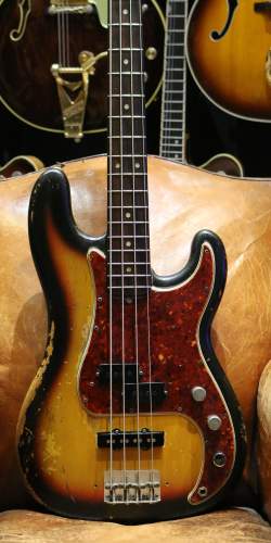 Fender PJ Precision Jazz Bass Sunburst de 1965