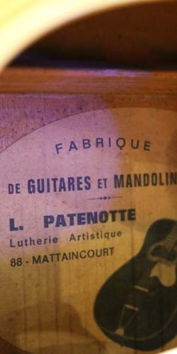 Guitare Jazz Manouche Grande Bouche Louis Patenotte des 1950's