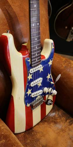 Philippe Dubreuille Stars and Stripes (Wayne Kramer) Custom Stratocaster