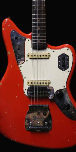 Fender Jaguar Fiesta Red Matching Headstock de 1964