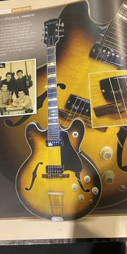 Favino type ES-335 (ES-330) Sunburst des années 1960