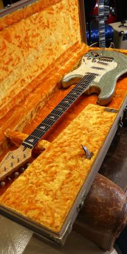 Fender 7 of 25 Custom Shop Deco Jay Black 1996 Rare Sparkle