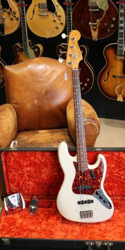Fender Jazz Bass Olympic White Serie L de 1965