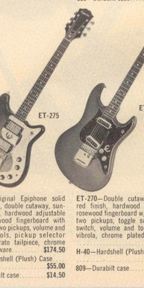 Epiphone ET-270 Cherry Red de 1970's